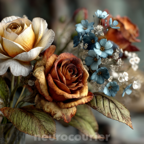 Вдохновение галерея нейро арта, цветы, розы (32)