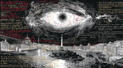 Ralph-Steadmans-crazy-psychedelic-black-white-and-red-drawing-of-St.-Petersburg-at-night.-1183a3205169591514.png