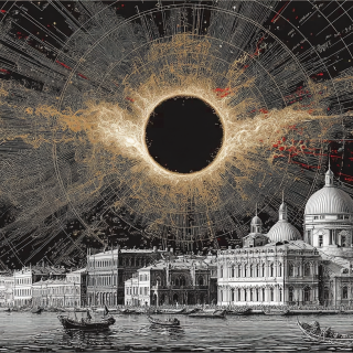 Ralph-Steadmans-crazy-psychedelic-black-white-and-red-drawing-of-St.-Petersburg-at-night.-1ce2f37ab6108014b