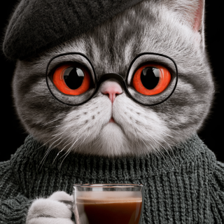 _sophisticated_cat_with_beret_drinking_coffee_--chaos_50_--ar_469955c6-3e65-4339-9318-558967c91501_09bb374acfc2c2618